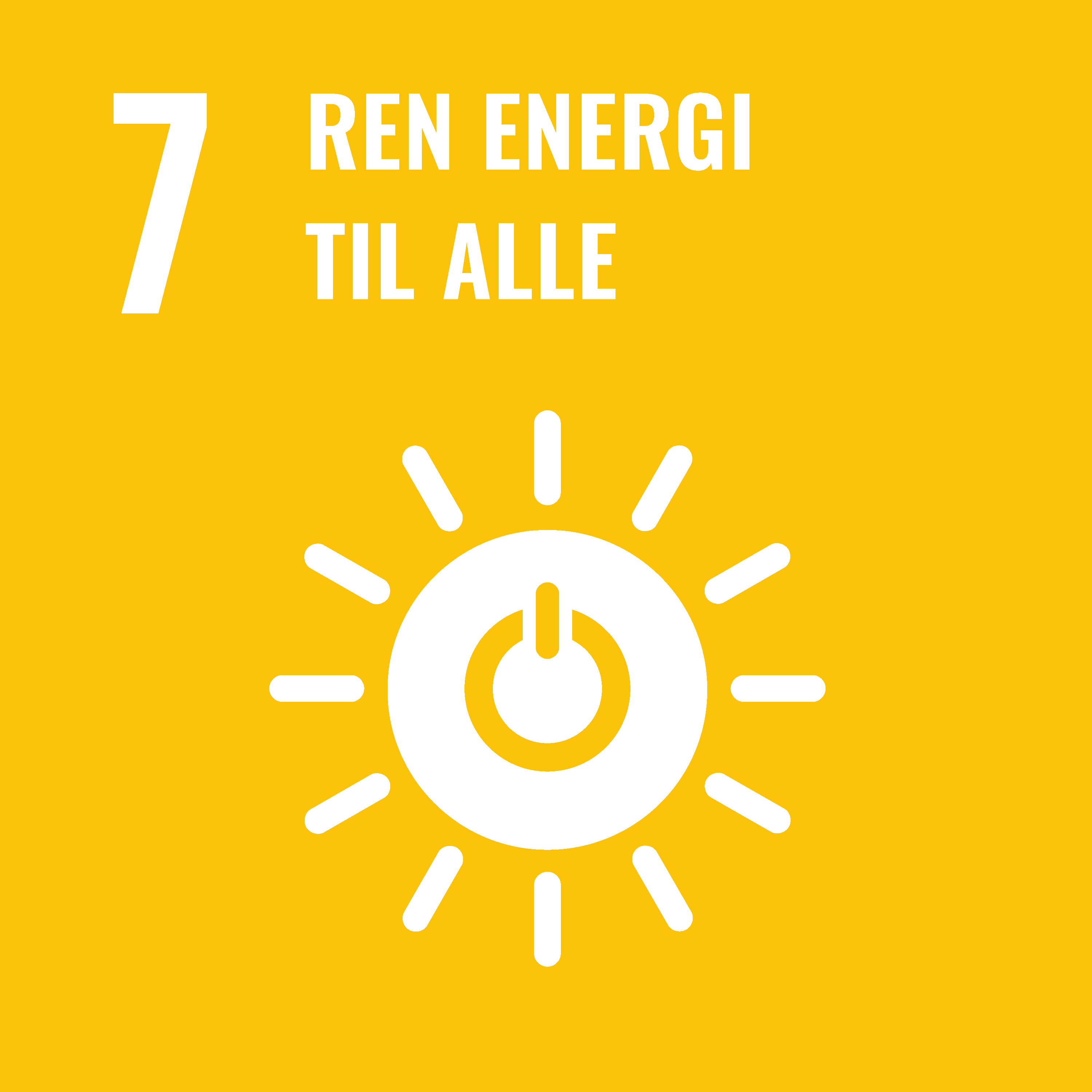 Ren energi for alle (SDG-7) Ren energi for alle (SDG-7)